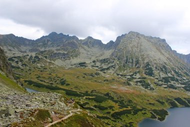 Kozi wierch tepe beş lakes Valley tatra Dağları, Polonya, Avrupa