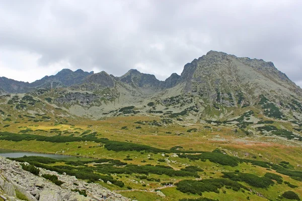 Kozi wierch topp från fem sjöar valley i Tatrabergen, Polen, Europa — Stockfoto