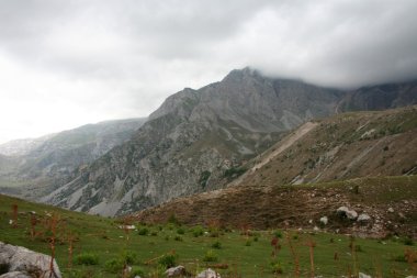 Dağları güneyinde Kırgızistan arslanbob yakın