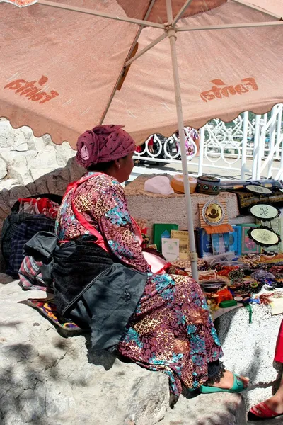 Bazaar in Kirgizië — Stockfoto