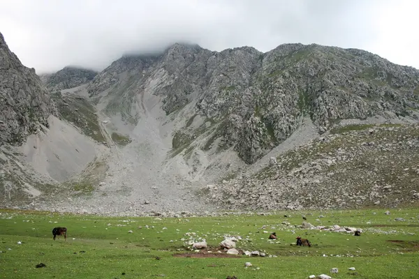 Mountains close to Arslanbob, south of Kyrgyzstan — Stock Photo, Image