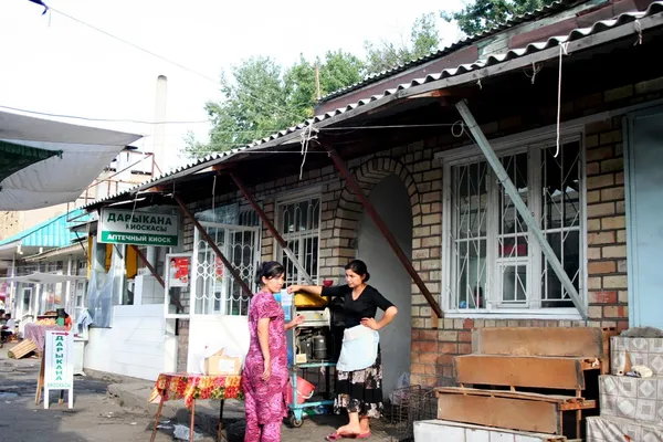 Bazar in Kirghizistan — Foto Stock