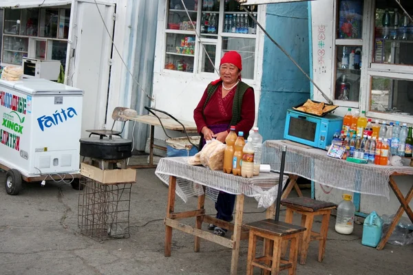 Bazar in Kirghizistan — Foto Stock