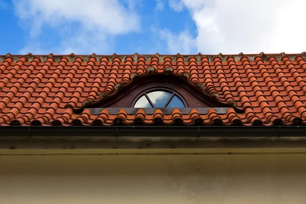 Detail of red tiled roof