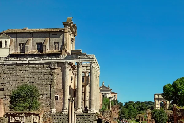 Romeins forum in Rome, Italië — Stockfoto