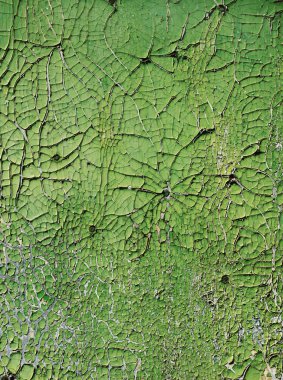 grunge duvarda yeşil boya kırık. 