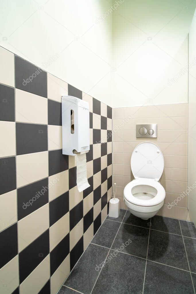 an public toilet in univerity school building
