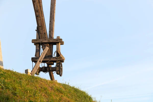 Tidigt Morgonen Det Vacker Väderkvarn Med Solen Som Går Upp — Stockfoto