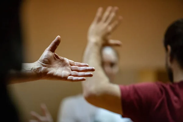 Dancer hand, dance performance improvisation — Stock Photo, Image