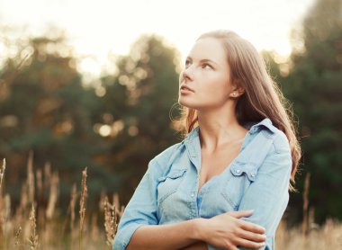beautiful woman summer portrait