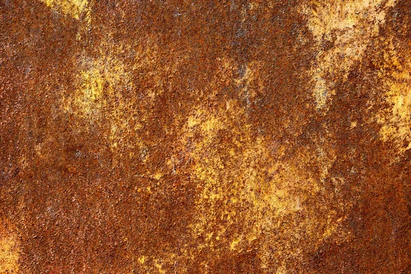 Corroded rusty orange coloured metal sheet pattern, texture and background.Industrial construction concept design. — Stock Photo, Image