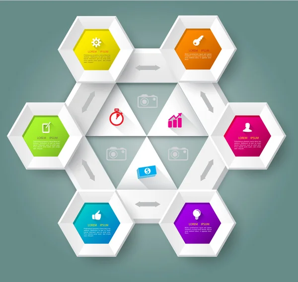 iş kavramı için modern soyut tasarım şablonu seçenekleri.