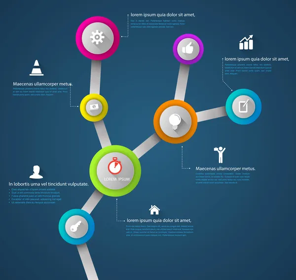 Opciones de plantilla de diseño abstracto moderno para concepto de negocio . — Vector de stock