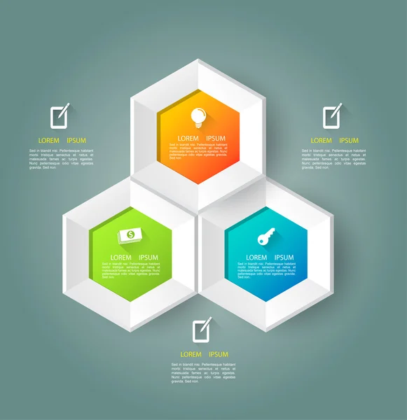 Concepts commerciaux vectoriels avec icônes . — Image vectorielle