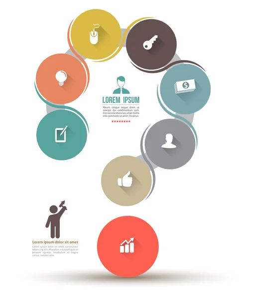 Plantilla de concepto empresarial — Archivo Imágenes Vectoriales