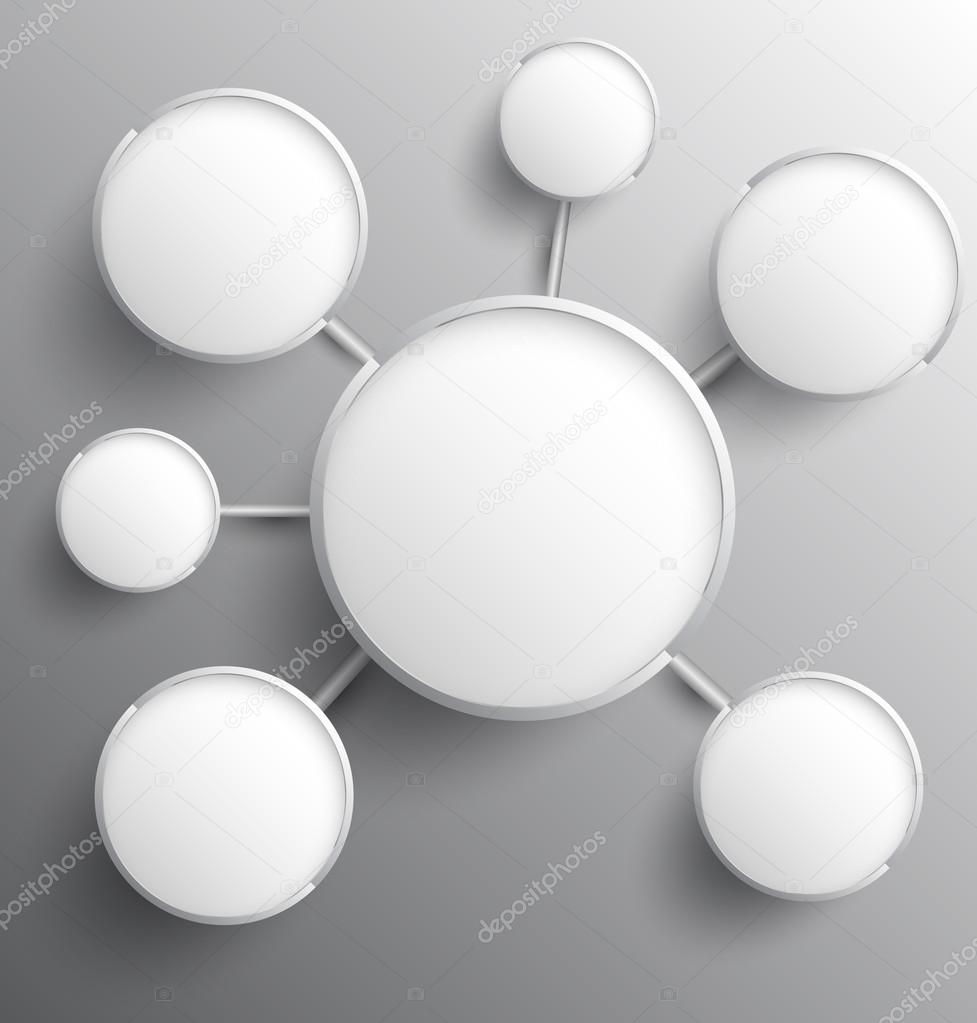 Template circle with icons.