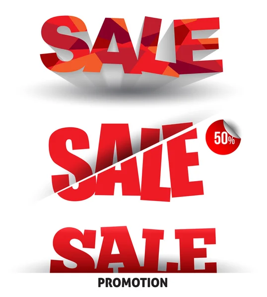 Sale discount text — Stock Vector