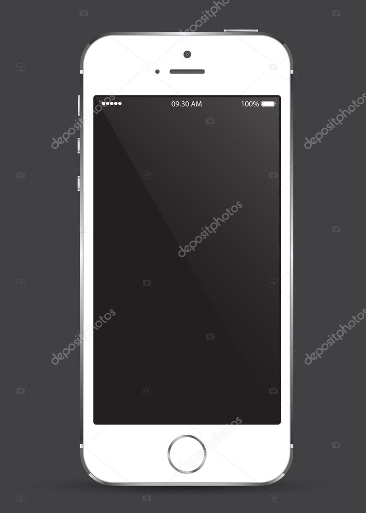 mobile phone smartphone with blank screen