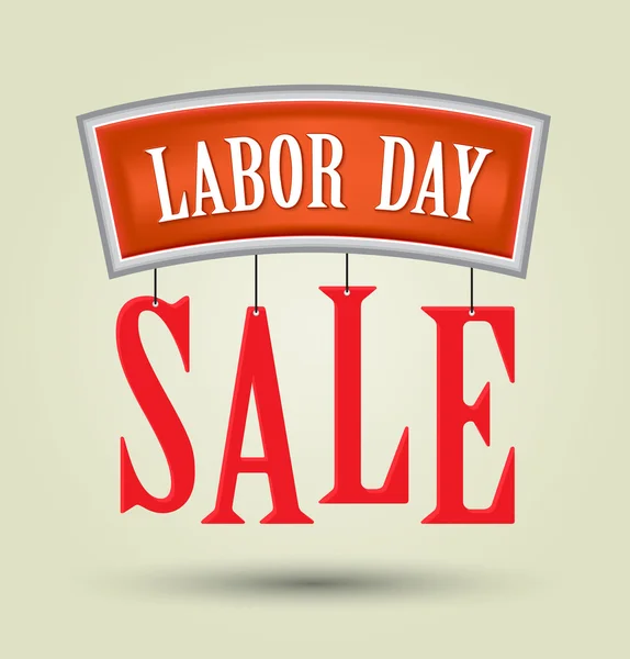 Labor day sale American signs hanging