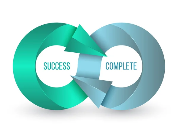 ok Infinity iş vektör logo tasarımı