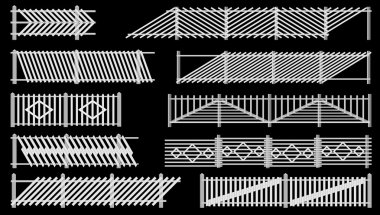 çit ahşap eskrim gelen dizi.