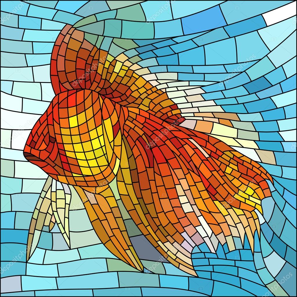 Vector illustration of gold fish. — Stock Vector © Vertyr #19948639