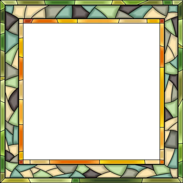 Vector stained-glass window frame for photography. — Wektor stockowy