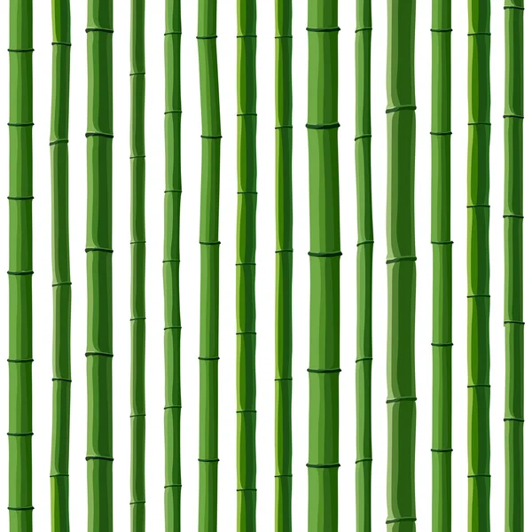 Seamless background of green bamboo forest. — Stock Vector