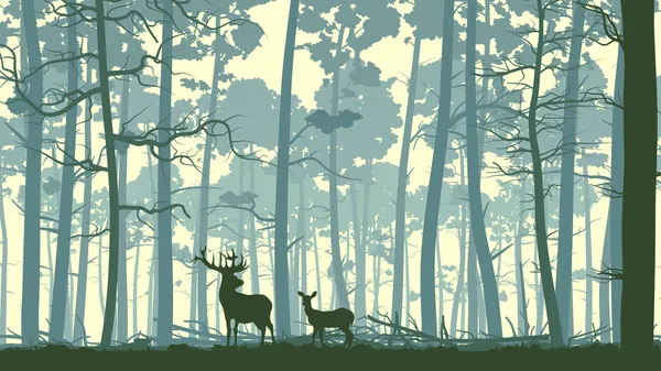 Ilustração abstrata de animais selvagens em madeira . Ilustrações De Stock Royalty-Free