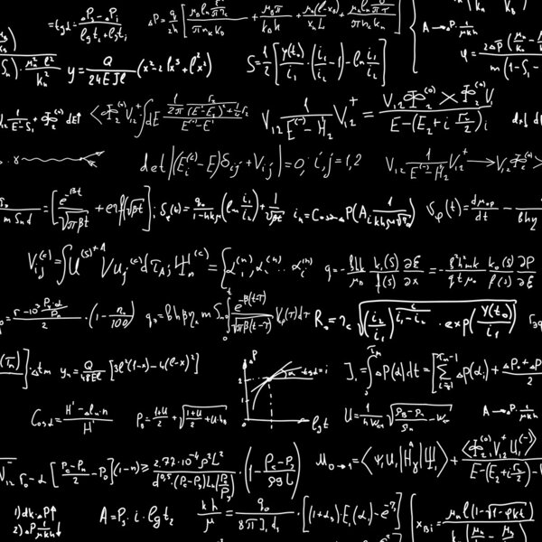 Бесшовный фон из многих формул
.