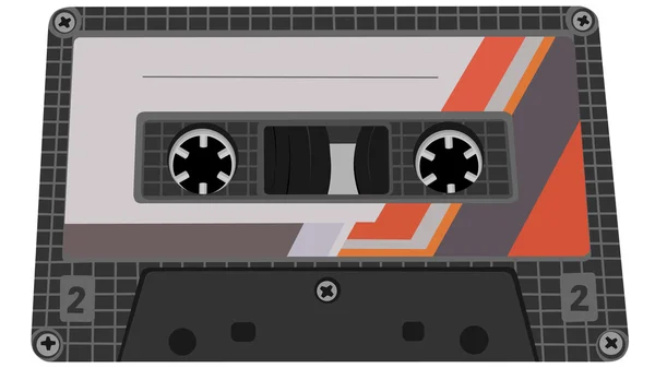 Vectorillustratie van tape cassette. — Stok Vektör