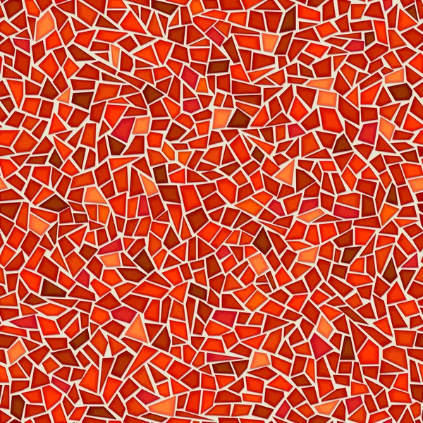 Seamless pattern of red glass mosaic. — Stock Vector