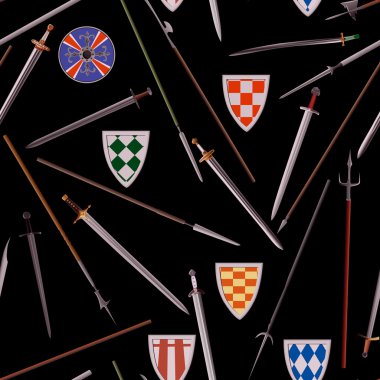 Ortaçağ sorunsuz arka plan soğuk silahlar.