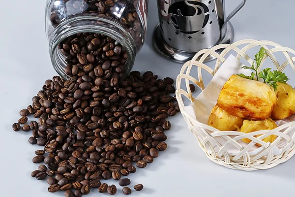 Pouring coffee bean — Stock Photo, Image