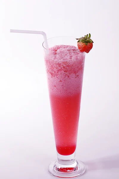 Färska jordgubbar juice — Stockfoto