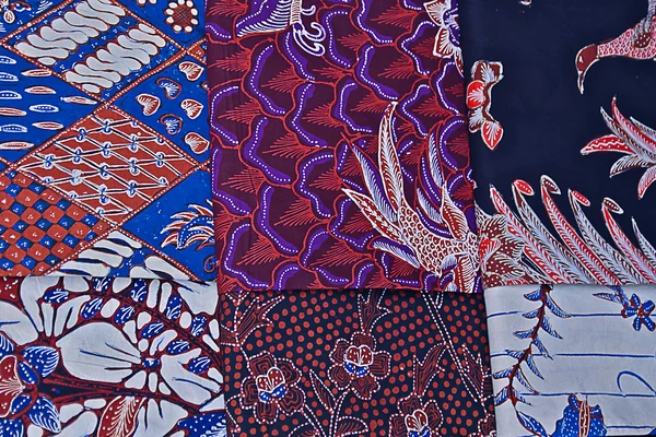Batik tecidos estilo de oeste java. terra para trás — Fotografia de Stock