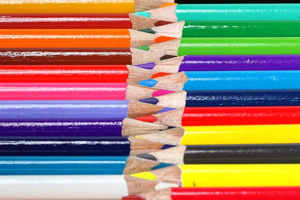 Color pencil meet each other