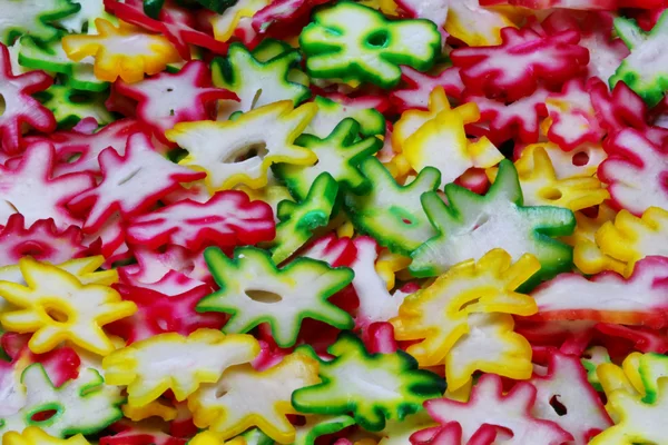 Bolachas de cor não fritas — Fotografia de Stock