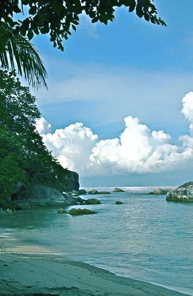 Wunderschönes panorama der kelayang insel belitung indonesien — Stockfoto