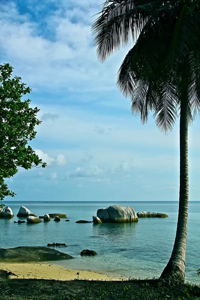 Belo panorama da ilha kelayang indonésia belitung — Fotografia de Stock