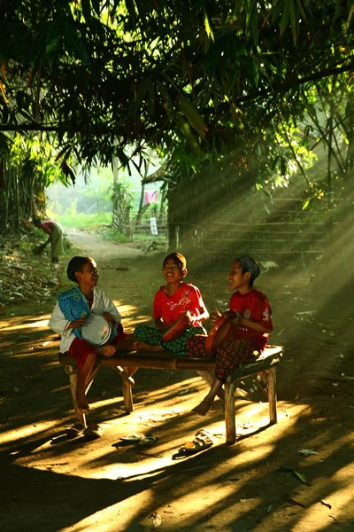 Children at play and study — Stock Photo, Image