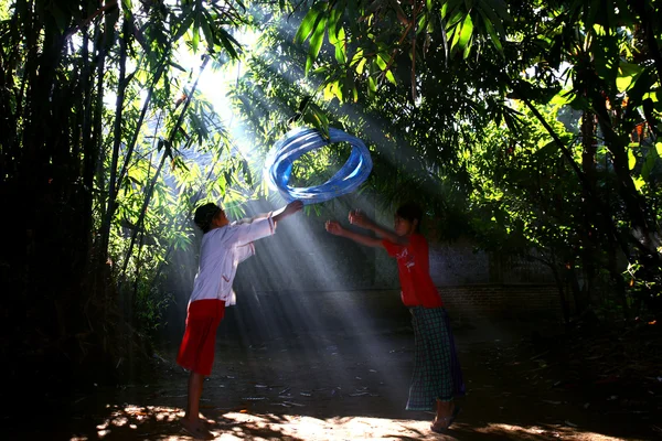 Children at play and study — Stock Photo, Image