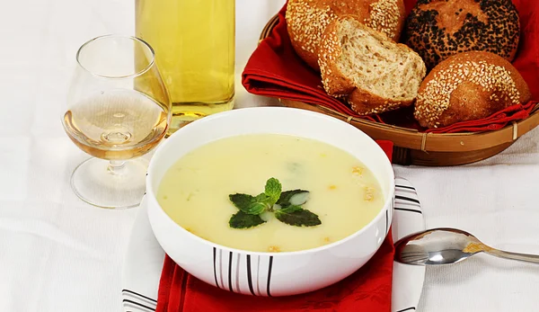 Corn soup — Stock Photo, Image