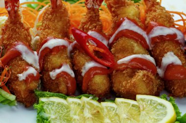 yiyecek kızarmış karides