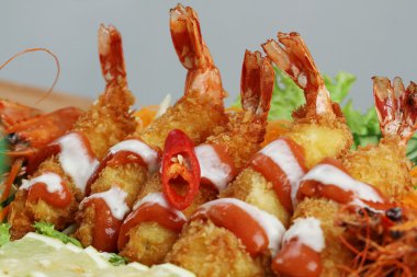 yiyecek kızarmış karides