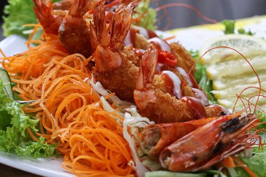 yiyecek kızarmış karides