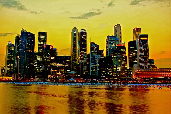 gece cityscape peyzaj