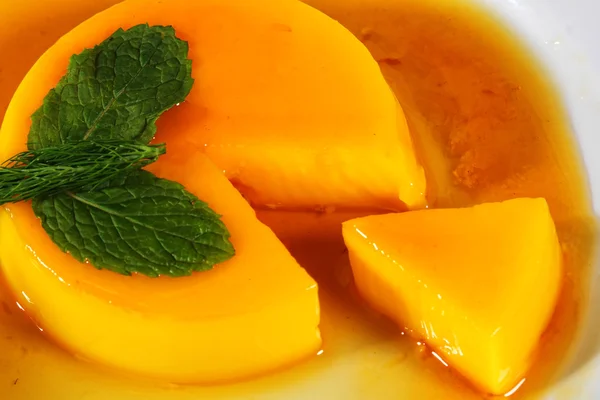 Orange pudding — Stock Photo, Image