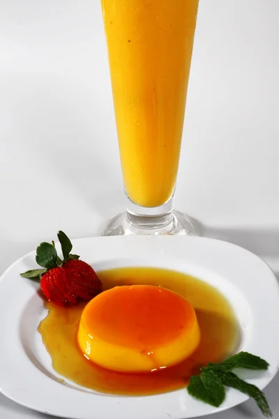 Orange pudding — Stockfoto