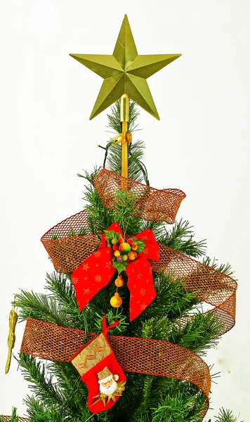 Christmas tree and gifts — Stock Photo, Image